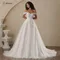 BEPEITHY Customized Strapless A Line Lace Wedding Dresses 2025 Spring Sleeveless Boho Champagne Ivory Bride Beach Bridal Gown