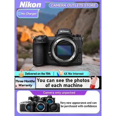 Nikon Z6II Z6 II Full-Frame Mirrorless Camera Digital Compact Professional Photographer Photography 4KVideo Cameras Z62（Renewed）