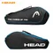 HEAD Tennis Racket Bag 3 Pack Training Sport Competition Shoulder Hand Bag Handbag Squash Badminton Raquete De Padel Storage Bag