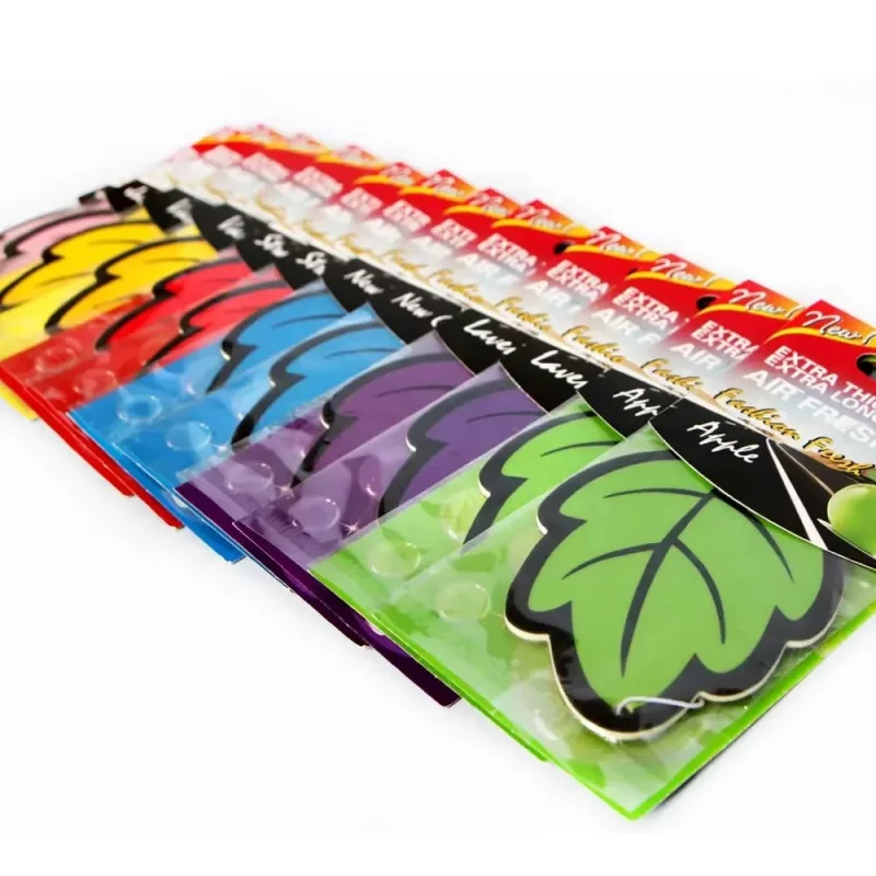 1-10pcs car accessories interior Car Air Freshener Natural scented tea paper Auto Hanging Vanilla perfume fragrance Leaf Shape