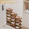 Foldable Shoe Rack Small Narrow Doorway Household Multi-Layer Simple Dormitory Shoe Cabinet Household Space-Saving Magic Tool