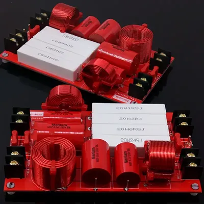 Hifi Audio Speaker Crossover 2 Way Frequency Divider 250 Watt Treble Bass Stereo Dual Filters Circuit Board Combiner Dividers