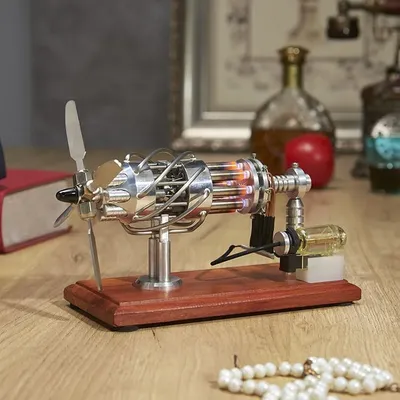In stock 16 Swashplate Stirling Engine Internal Combustion Engine Model Factory Sales Science and Education Model Birthday Gift