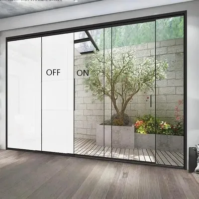 Custom Electric Smart Dimming Film High Quality Magic Gradient Building Windows PDLC 90% Transparency Film