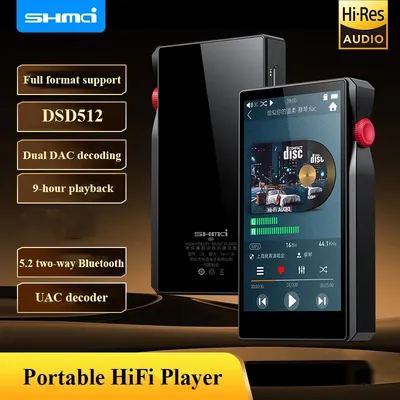 HIFI Lossless MP3 Portable Music Player 2PCS ESS9038 DAC Two-way Bluetooth 5.2 LDAC Audiophile Walkman DSD512 Decoding LDAC