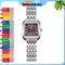 BERNY Square Woman Watch Ladies Quartz Watch Stainless steel Purple Dial Fashion 3ATM Waterproof Luxury Casual Women Wristwatch