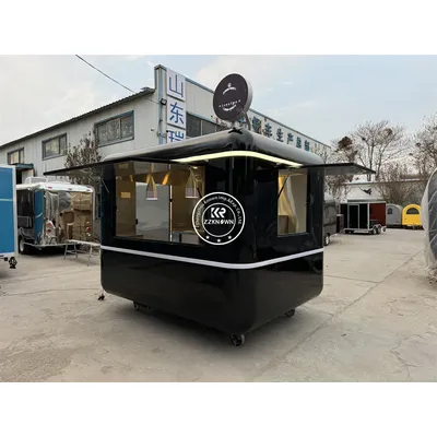 Food Truck Custom Ice Cream Coffee Trailers Mobile Coffee Shop Fully Equipped Food Van Mobile Ice Cream Food Kiosk