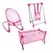 Doll Baby Toddler Infant Swing Toddler Furniture Bed Crib Swing Bouncer Rocking Chair Playset Kids Simulation Toy