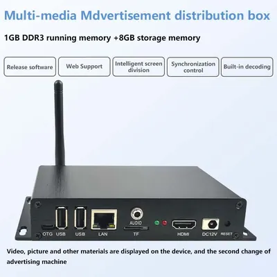 HD 1080P Android Digital Advertising Box Information Release Terminal Restaurants Menu Billobord Signage Player