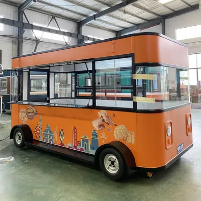 Mobile Food Truck Customizable Food Cart Electric Bespoke Catering Vehicle Food Trailer Outdoor Multi-Functional