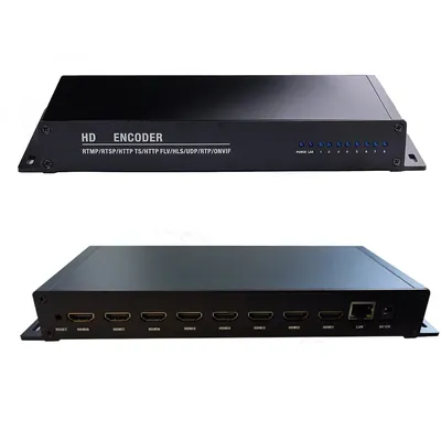 8-channel HDMI encoder HDMI to IP, H265 HEVC H264 network iptv catv encoderStreaming Media Web Push Streaming live Video encoder