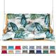 Garden Bench Cushion, Waterproof 2/3 Seater Swing Seat Cushions With Backrest & Ties, Replacement Cushions for Outdoor Furniture, Outdoor, Backyard and Garden,Hawaiian,120*100*10cm/47*40*4inch