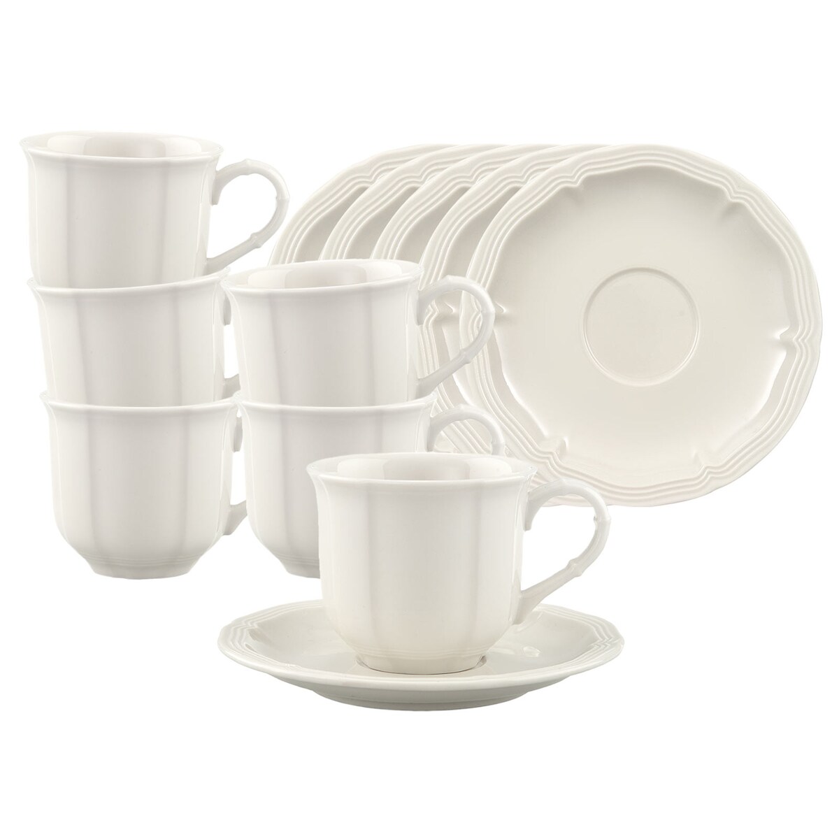 Villeroy & Boch Manoir Espressotasse mit Untertasse 80 ml 6er Set Image