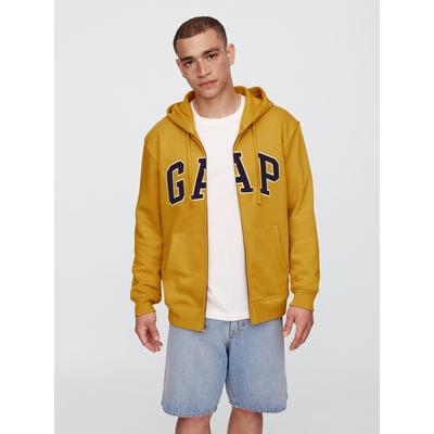 Gap Yellow Zip Up Arch Logo Hoodie