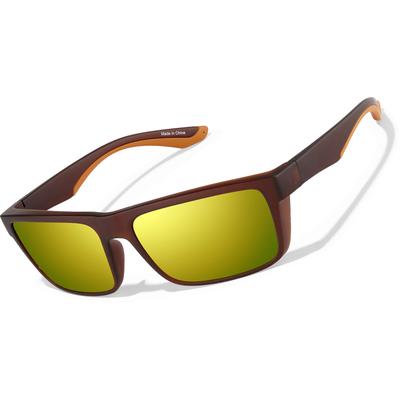 Zenni Men's Rectangle Glasses Brown Plastic Full Rim Frame