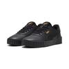Sneaker PUMA "CARINA 3.0 ANIMAL FLAIR", Gr. 41, schwarz (puma schwarz, puma gold), Synthetik, unifarben, sportlich, Schuhe