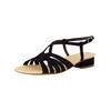 Riemchensandale PAUL GREEN "Paul Green Sandalen Leder", Damen, Gr. 38,5, blau, Leder, casual, Schuhe