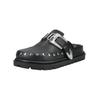 Pantolette STEVE MADDEN "STEVE MADDEN Pantoletten Leder", Damen, Gr. 37, schwarz, Leder, casual, Schuhe
