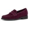 Loafer GABOR, Damen, Gr. 38, lila (beere), Veloursleder, unifarben, modisch, Schuhe, Blockabsatz, Sipper, Businessschuh mit Glitzer am Sohlenrand