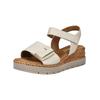 Keilsandalette GABOR COMFORT "Gabor Comfort Sandalen Leder", Damen, Gr. 38,5, beige (creme), Leder, casual, Schuhe