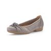 Ballerina GABOR COMFORT "Gabor Comfort Ballerinas Nubukleder", Damen, Gr. 37,5, fumo, Nubukleder, casual, Schuhe