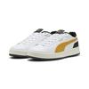 Sneaker PUMA "Court Classico Sneakers Erwachsene", Gr. 42, weiß archive gold schwarz gelb, Obermaterial: Synthetik, Textil; Futter: Textil; Innensohle: Textil; Laufsohle: Gummi, Schuhe