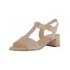 Riemchensandale GABOR "Gabor Sandalen Leder", Damen, Gr. 37, beige, Leder, casual, Schuhe