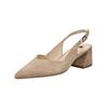 Slingpumps HÖGL "Högl Pumps Veloursleder", Damen, Gr. 40, grau (taupe), Veloursleder, casual, Schuhe