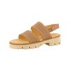 Riemchensandale PAUL GREEN "Paul Green Sandalen Glattleder", Damen, Gr. 38, braun (mittelbraun), Glattleder, casual, Schuhe