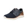 Sneaker BUGATTI "bugatti Sneaker Leder/Textil", Herren, Gr. 45, blau (dunkelblau), Leder, Textil, casual, Schuhe