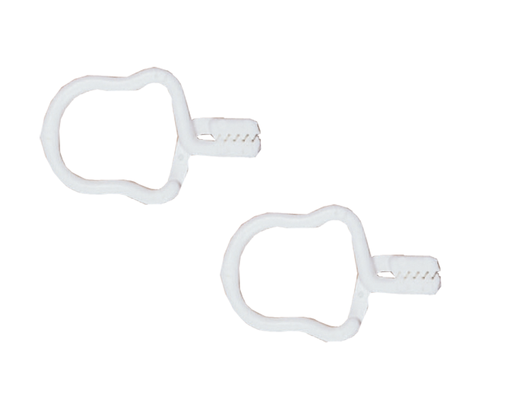 Wäscheklammern RUCO "Clip", weiß, B:2cm H:0,5cm L:4cm, Kunststoff, Halteklammern, Handtuch-Aufhänger, Kunststoff, 30-teilig