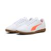 Fußballschuh PUMA "VITORIA II IT JR", Gr. 34, puma weiß, glowing rot, Synthetik, sportlich, Schuhe, für Halle und Straße