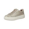 Sneaker TAMARIS "Tamaris Sneaker Leder", Damen, Gr. 38, beige (champagne), Leder, casual, Schuhe