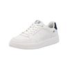 Sneaker RIEKER "Rieker Sneaker Glattleder", Herren, Gr. 42, blau (weiß, blau), Glattleder, casual, Schuhe
