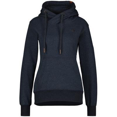 Kapuzensweatshirt ALIFE & KICKIN "Damen SarahAK A", Damen, Gr. S, blau (marine melange), 50% Baumwolle 50% Polyester, Sweatshirts, Hoodie Kapuzenpullover, Sweatshirt mit Kapuze und Kängurutasche Image