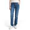 Straight-Jeans TOM TAILOR "LIVA", Damen, Gr. 26, Länge 32, blau (clean mid stone blau denim), Denim/Jeans, Obermaterial: 99% Baumwolle, 1% Elasthan. Futter: 100% Baumwolle, unifarben, casual, straight fit knöchellang, Jeans, im Five-Pocket Style