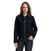 Jackenblazer TOM TAILOR, Damen, Gr. S, blau (sky captain blau), Obermaterial: 54% Baumwolle, 43% Polyester, 3% Elasthan, unifarben, casual, regular fit taillenbedeckt, Langarm gerader Abschluss, Blazer, mit Kragen