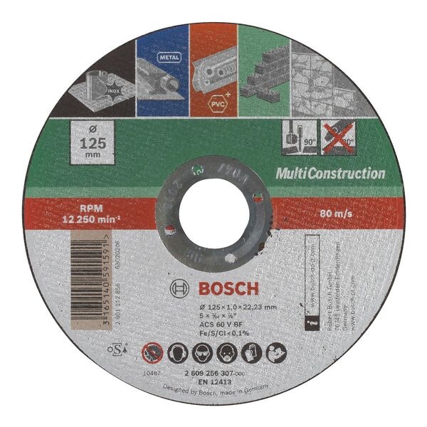 BOSCH Trennscheibe »Multi Construction AC 60 S BF« 12.5 cm grau