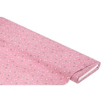 Baumwollstoff Röschen Mona, rosa-color Image