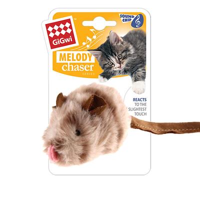 Chirping Bird Cat Toys for Indoor Cats, Interactive Cat Toy with Real Electronic Squeaky Sound and Feather, Kitten Toys Automatic Cat Toy for Cat Exercise Kicker to Self Play(Not rechargeable)