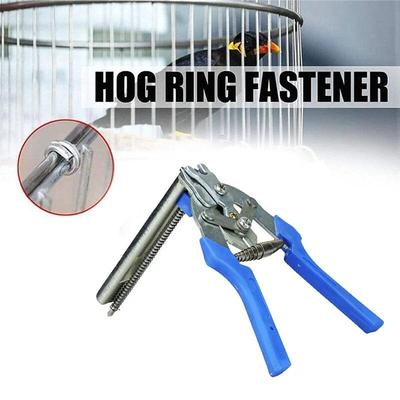 Plier Wire Cage Clamp Pliers Tools for M Type Nails Chicken Rabbit Bird Cage Fastening Clamp Hog Ring Fencing Crimping Tool Heavy Duty