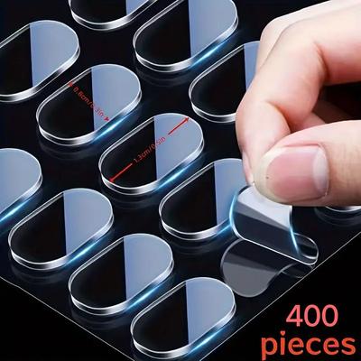 400pcs Double-Sided Adhesive Strips, Residue-Free Waterproof Tape for Home Decor, Posters, Photo Frames, Office Supplies, Strong and Practical Sticky Pads
