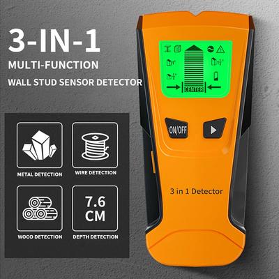 3 in 1 Multifunctional Wall Scanner Metal Wood Live Wire Detector Stud Finder Electric Box Electronic Measuring Instruments