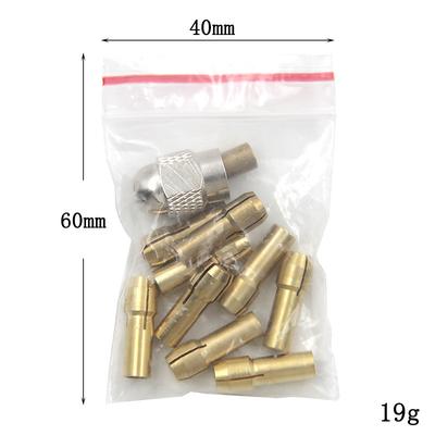 11PCS/Set Brass Collet Mini Drill Chucks 0.5-3.2mm 4.3mm Shank Screw Nut Replacement for Dremel Rotary Tool