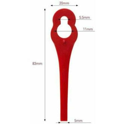 100 Stück Ersatz-Kunststoffklingen für Florabest LIDL FRTA 20 A1, FAT 18B3, FRT18A Kantenschneider Image