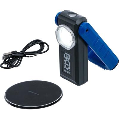 Bgs Technic - COB-LED-Werkstattleuchte mit Magnet und Haken klappbar mit induktiver Ladefunktion Image