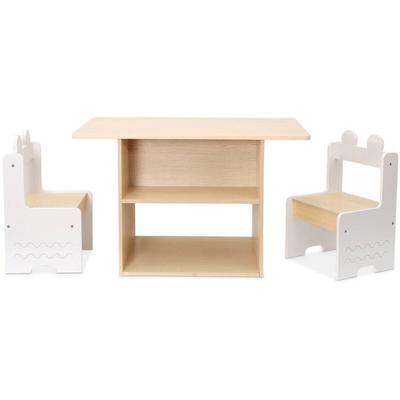 sweeek - Kindertisch mit Ablage + 2 Stühle Image