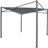 Tepro Sonnensegel mit Gestell Austin rechteckig 2,8 x 2,8 m anthrazit Sonnensegel