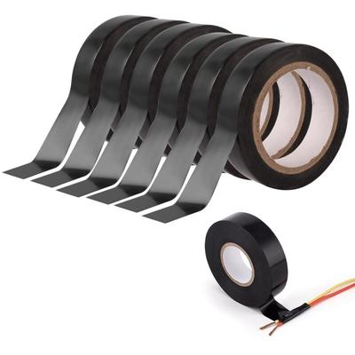Bluedeer - 6 Bände Electrical Tape 16mm x 20m Elektrisches Isolierband Wasserdicht Schwarzes Image