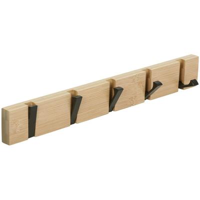 Beijiyi - Wandgarderobenhaken mit 5 einziehbaren Haken, Wandgarderobe zum Aufhängen von Mänteln, Image